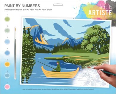 malování podle čísel DOA 550704 - Lakes + Mountains  (5038041074143)