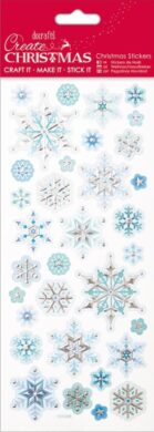 DO samolepky PMA 806901 Foiled a Embossed Snowflakes  (5055170166426)