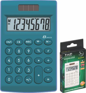 kalkulačka KW TR-252-B 8 míst modrá 120-1771  (5903364206963)