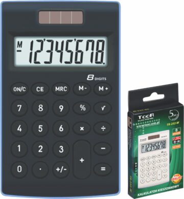 kalkulačka KW TR-252-K 8 míst černá 120-1772  (5903364210298)