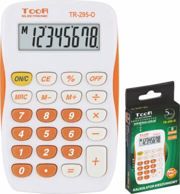kalkulačka KW TR-295-O 8 míst oranžová 120-1419  (5903364216115)