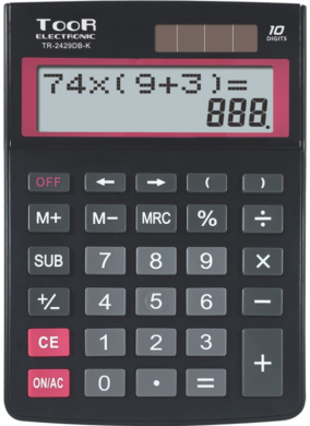 kalkulačka KW TR-2429DB-K dvouřádková černá 120-1903  (5903364218737)