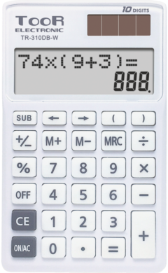 kalkulačka KW TR-310DB-W dvouřádková bílá 120-1904  (5903364218751)