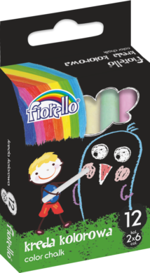 křídy Fiorello barevné 12ks 170-2135  (5903364258245)