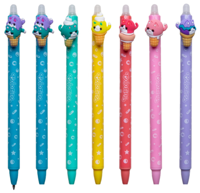 kuličkové pero gumovací Colorino  Candy cats modré (081)  (5907620153992)