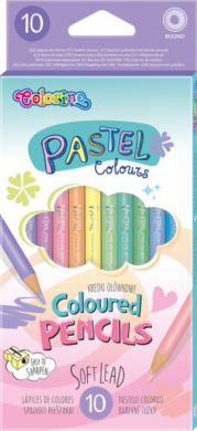 pastelky Colorino kulaté pastel 10ks  (5907620180813)