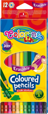 pastelky Colorino gumovací 12ks  (5907620187492)