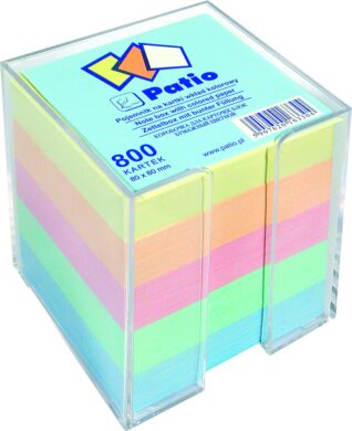 kostka nelepená barevná v plast.zásobníku 8x8 800 listů  (5907690810634)