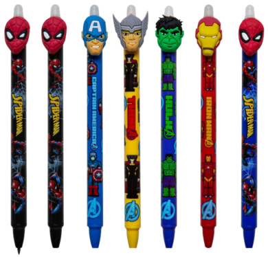 kuličkové pero gumovací Colorino Disney Spiderman modré (914)  (5907690857905)