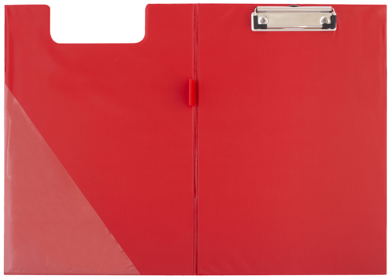 podložka A4 dvojdeska karton/PP s klipem červená 009453  (5907814635716)
