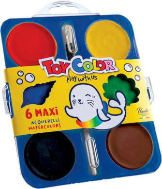 barvy vodové 57mm Toy Color 6ks  (8015189001917)