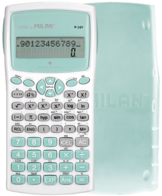 kalkulačka Milan 159110IBGGRBL  vědecká bílo/tyrkysová  (8411574090427)