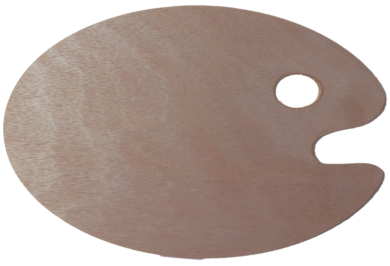 paleta dřevěná ovál 20x30cm PP425  (8435464122630)