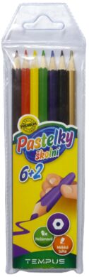 pastelky    Tempus  0607  6+2 barvy  (8594033823214)