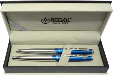 kuličkové pero + roller Themis - modrá  (8594033824754)