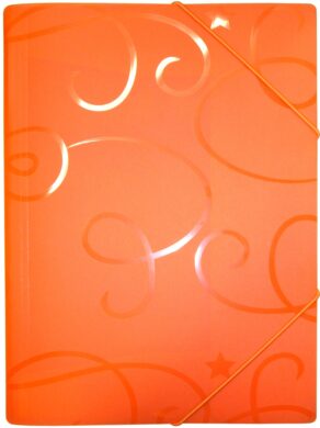 desky  3 klopy s gumou ARCHES A4 oranžové  (8594033828462)