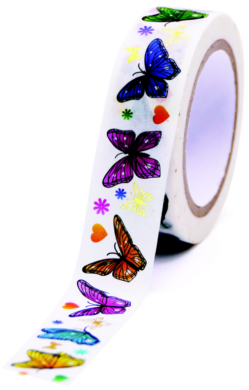 dekorační páska GG FT 933235 Butterflies 10m x 15mm  (8594033834647)