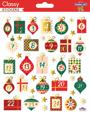 samol. GG vánoční CLS 212036 Advent Numbers Gifts  (8594033834784)