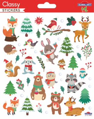 samol. GG vánoční CLS 212040 Winter Cute Animals  (8594033834807)
