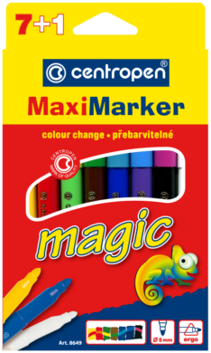popisovač Centropen 8649/8 7+1 maxi magic  (8595013614402)
