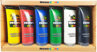 barvy akrylové NC-2200 sada 6x75ml  (8681861012917)