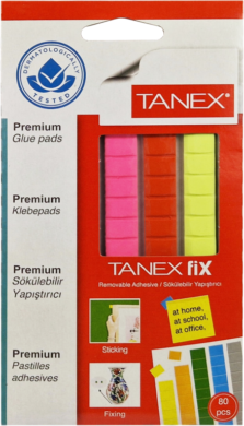 lepící hmota Tanex 50g/80ks mix barev  (8698809003661)
