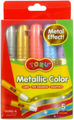 barvy tuhé TORU Metallic  5ks  (8801456313698)