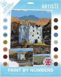 malování podle čísel DOA 550725 - Highland Castle - Obsahuje ve - po vybalen mete ihned malovat.