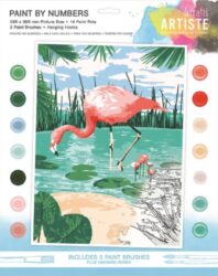 malování podle čísel DOA 550715 - Tropical Flamingo - Obsahuje ve - po vybalen mete ihned malovat.