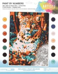 malování podle čísel DOA 550713 - Resting Leopard - Obsahuje ve - po vybalen mete ihned malovat.