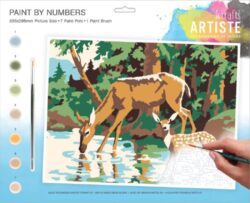 malování podle čísel DOA 550701 - Woodland Deer - obsahuje ve, aby vae dti mohly zat hned po vybalen malovat