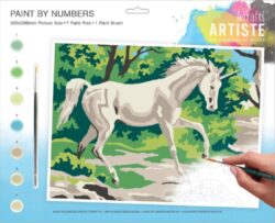 malování podle čísel DOA 550707 - Mystical Unicorn - obsahuje vše, aby vaše děti mohly začít hned po vybalení malovat