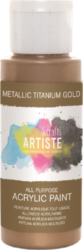 DO barva akryl. DOA 763102 59ml Metallic Titanium Gold - akrylová barva ARTISTE metalická