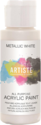 DO barva akryl. DOA 763106 59ml Metallic White - akrylov barva ARTISTE metalick