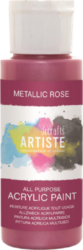 DO barva akryl. DOA 763107 59ml Metallic Rose - akrylov barva ARTISTE metalick