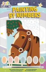 malování podle čísel CPT 658703 mini - Horse - obsahuje vše, aby vaše děti mohly začít hned po vybalení malovat