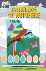 malování podle čísel CPT 658707 mini - Parrot - obsahuje vše, aby vaše děti mohly začít hned po vybalení malovat