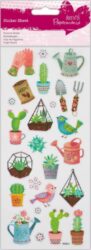 DO samolepky glitrové PMA 804109 cactus garden