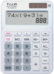 kalkulačka KW TR-1223DB-W dvouřádková bílá 120-1900 - 10 mst, 2dkov displej