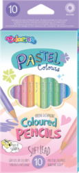 pastelky Colorino kulaté pastel 10ks - měkké kreslení bez námahy, pastelové barvy
