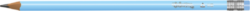 tužka Colorino trojhranná  s gumou - tělo pastelové  (5907620180844)