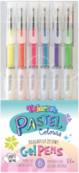 popisovač gel Colorino pastel 6 barev - ka stopy: 0,8 mm
pastelov barvy
vhodn pro psan a kreslen