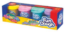 model.hmota Colorino Fun Dough  4x56g Glitter - Modelovac hmota rozvj dtskou pedstavivost, kreativitu a fantazii.
