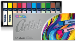 pastely suché Colorino Artist 12ks - výborná roztíratelnost
vynikající efekt malování