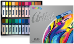 pastely suché Colorino Artist 24ks - výborná roztíratelnost
vynikající efekt malování