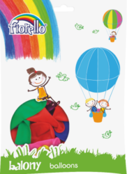 balónky 100ks Fiorello pastel mix 170-1673 - 100% přírodní kaučuk