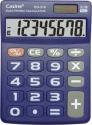 kalkulačka Casine CD-276 modrá - 8 míst, velká tlačítka, modrá