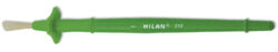 štětec  Milan 212 kulatý na lepidlo 2 - prasečí štětiny, kulatý, plastová zděř s chránítkem, krátká plastová násadka v zelené barvě
