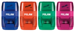 ořezávátko Milan  COMPACT (403) na 2 tužky s gumou - Oezvtko s gumou
rozmry: 6,7 x 4 x 2,5 cm