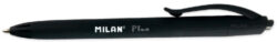kuličkové pero Milan P1 touch černé - rozmr: 14,1 x 1,7 cm